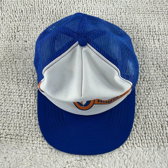 VINTAGE MAXWELL HOUSE MESH SNAPBACK TRUCKER HAT OSFA TWO TONE CAP COFFEE - Picture 2 of 7